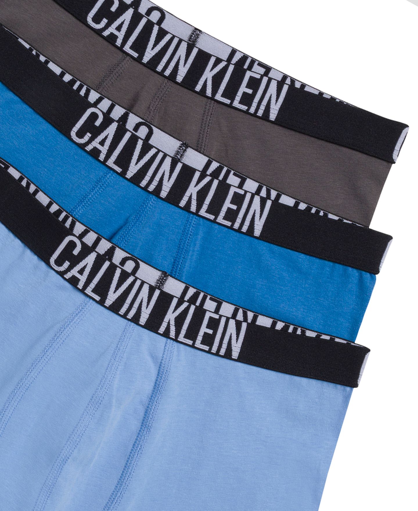 Трусы-боксеры Calvik Klein для мальчиков, 3 шт. — Calvin Klein, цвет: Чёрный / Меланжевый серый — фото 3