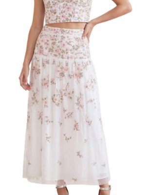 Women's Eden Rose Floral-Print High-Waisted Maxi Skirt
