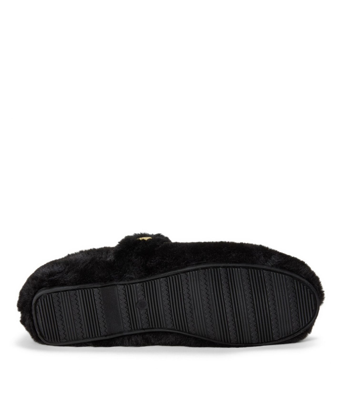 Женские тапочки Dearfoams Maryanne Luxe Teddy Maryjane Slippers, цвет: Чёрный — фото 5
