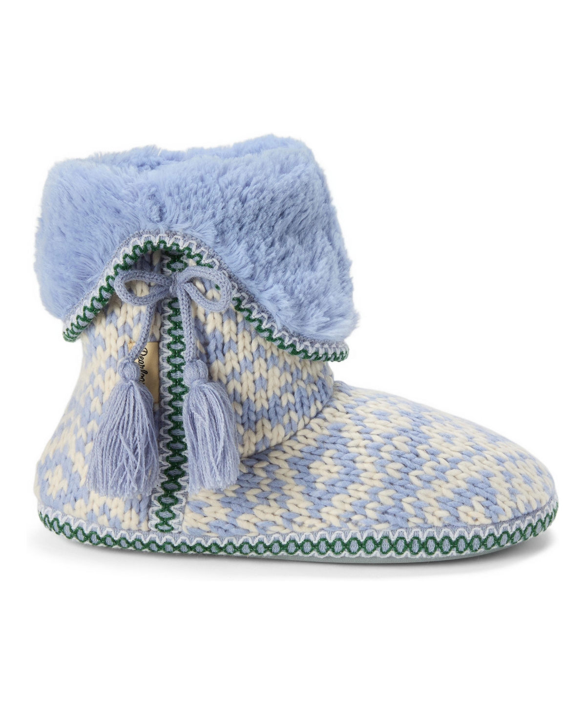 Dearfoams Women's Becky Knit Bootie Slippers