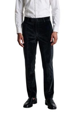 Men's Stallone Slim-Fit Velvet Tux Trouser