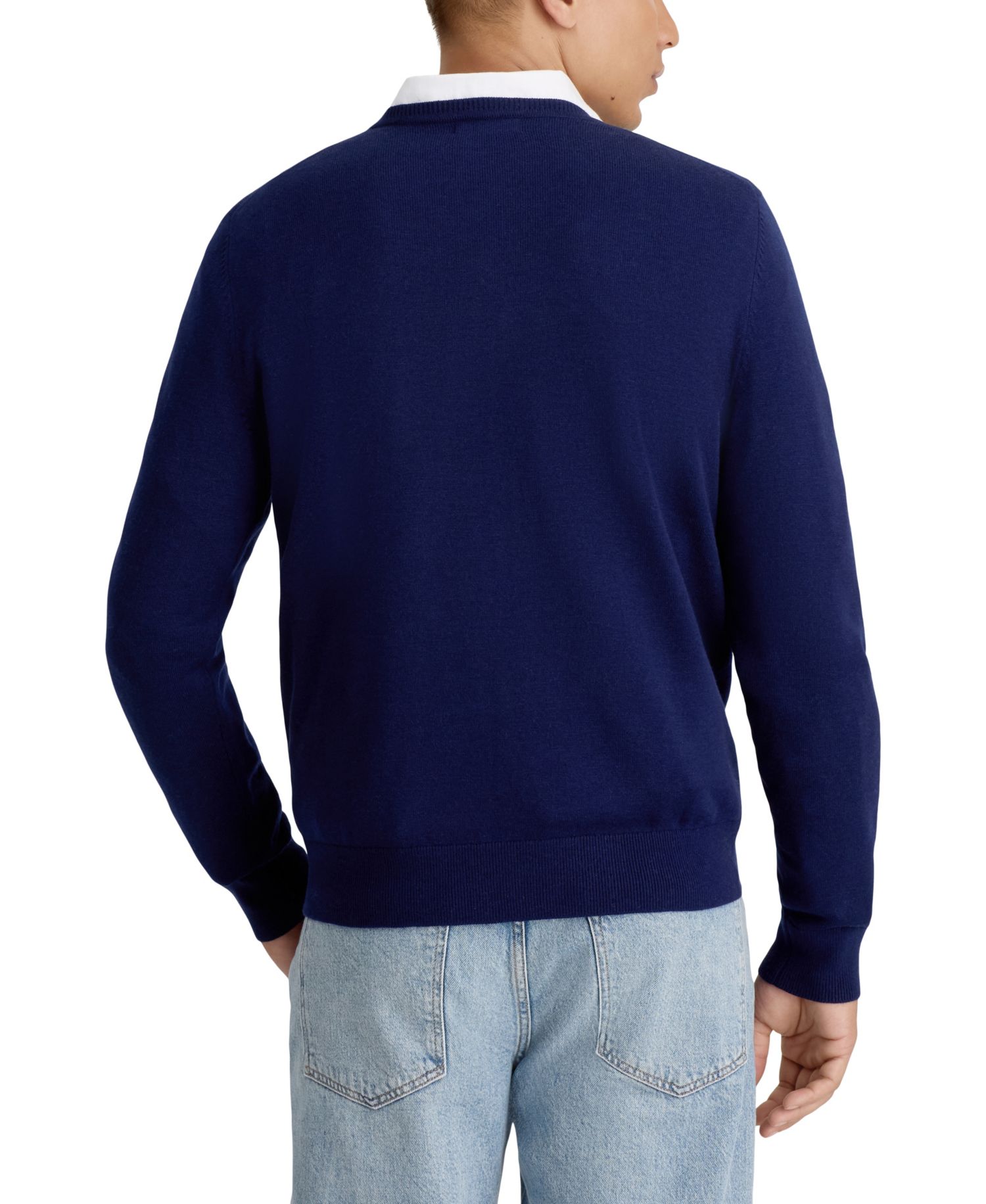 Men's Polar Bear Intarsia Crewneck Sweater