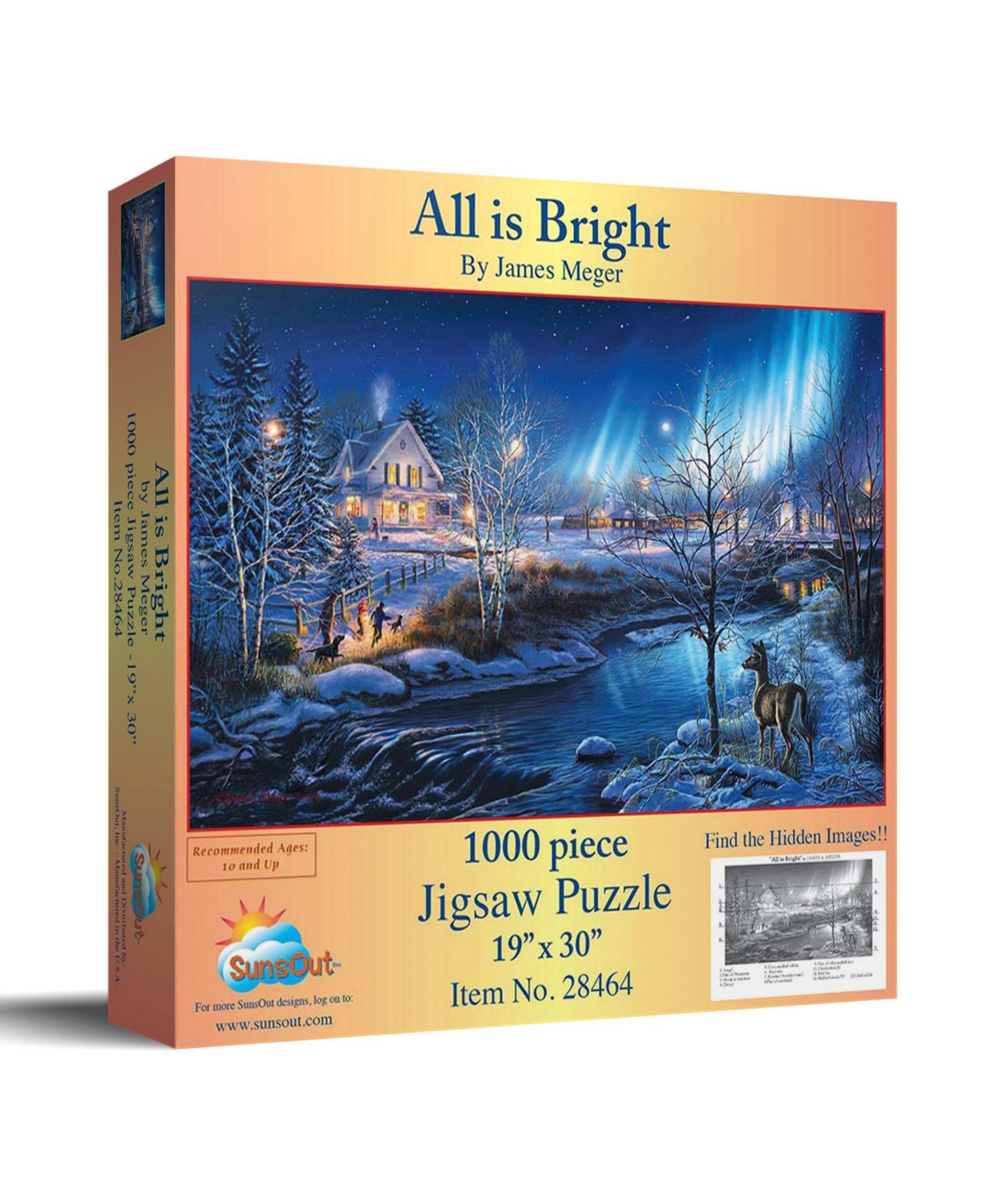 SunsOut All Is Bright 1000-Piece Jigsaw Puzzle, Ages 15+
