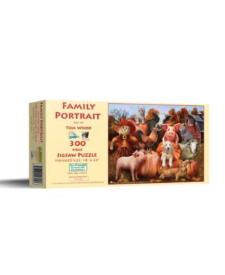 Family Portrait 300 Piece Halloween Jigsaw Puzzle, Ages 15+