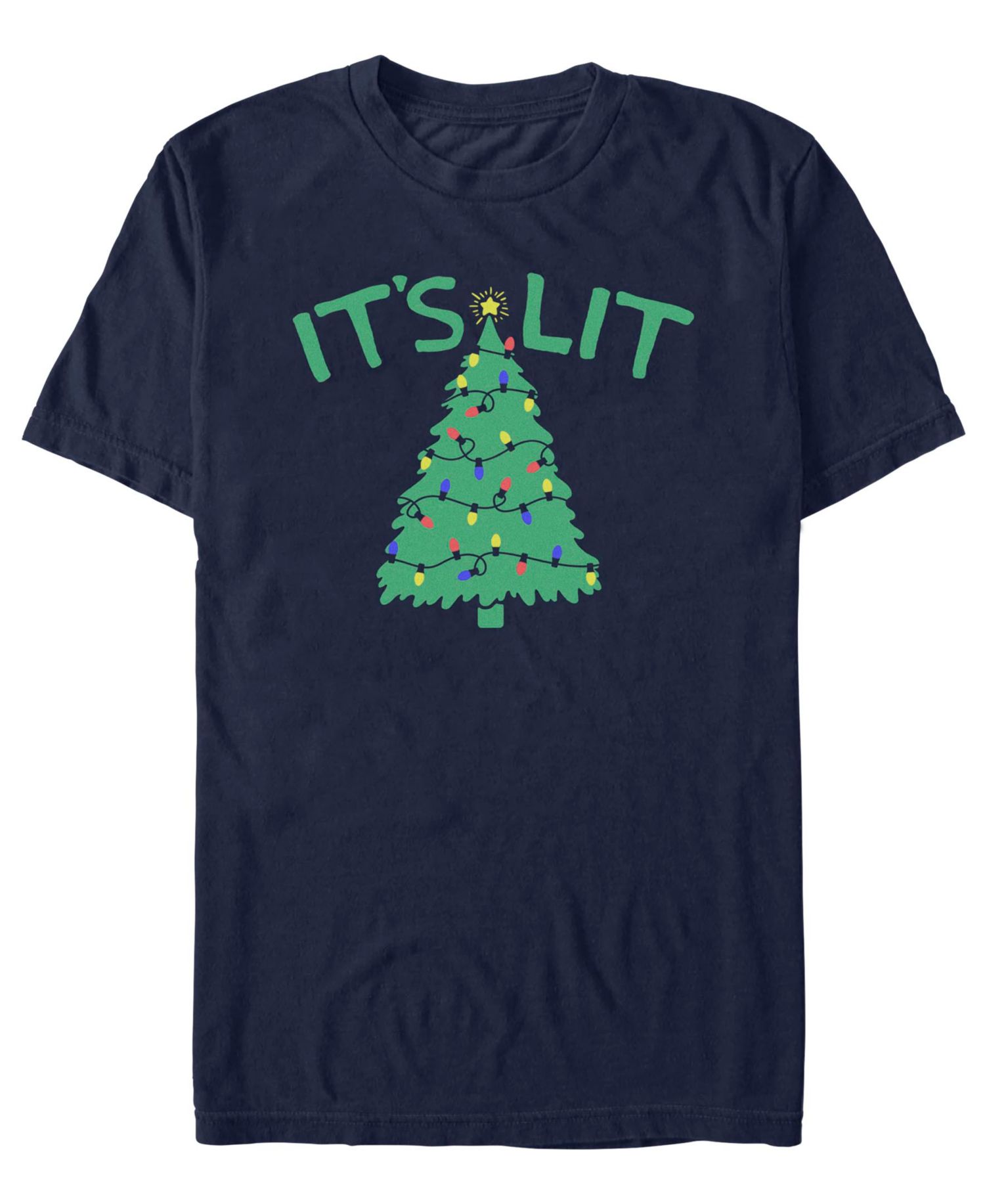 Men's Lit Graphic Crew-Neck T-Shirt