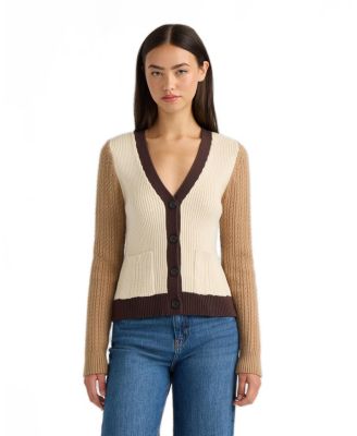 Women's Block Cable Cardigan
