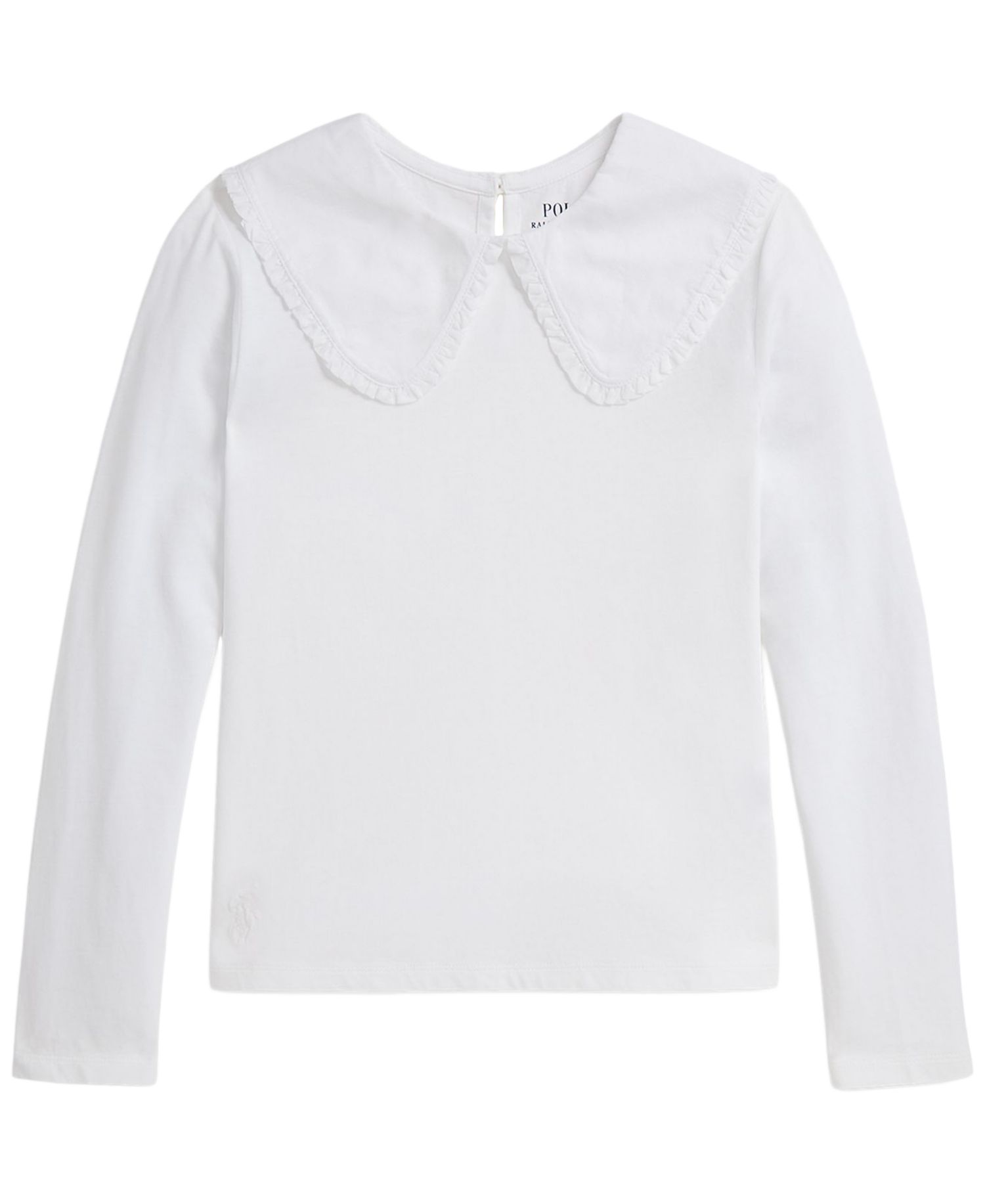 Girls' 7-16 Ruffled Cotton Jersey T-Shirt
