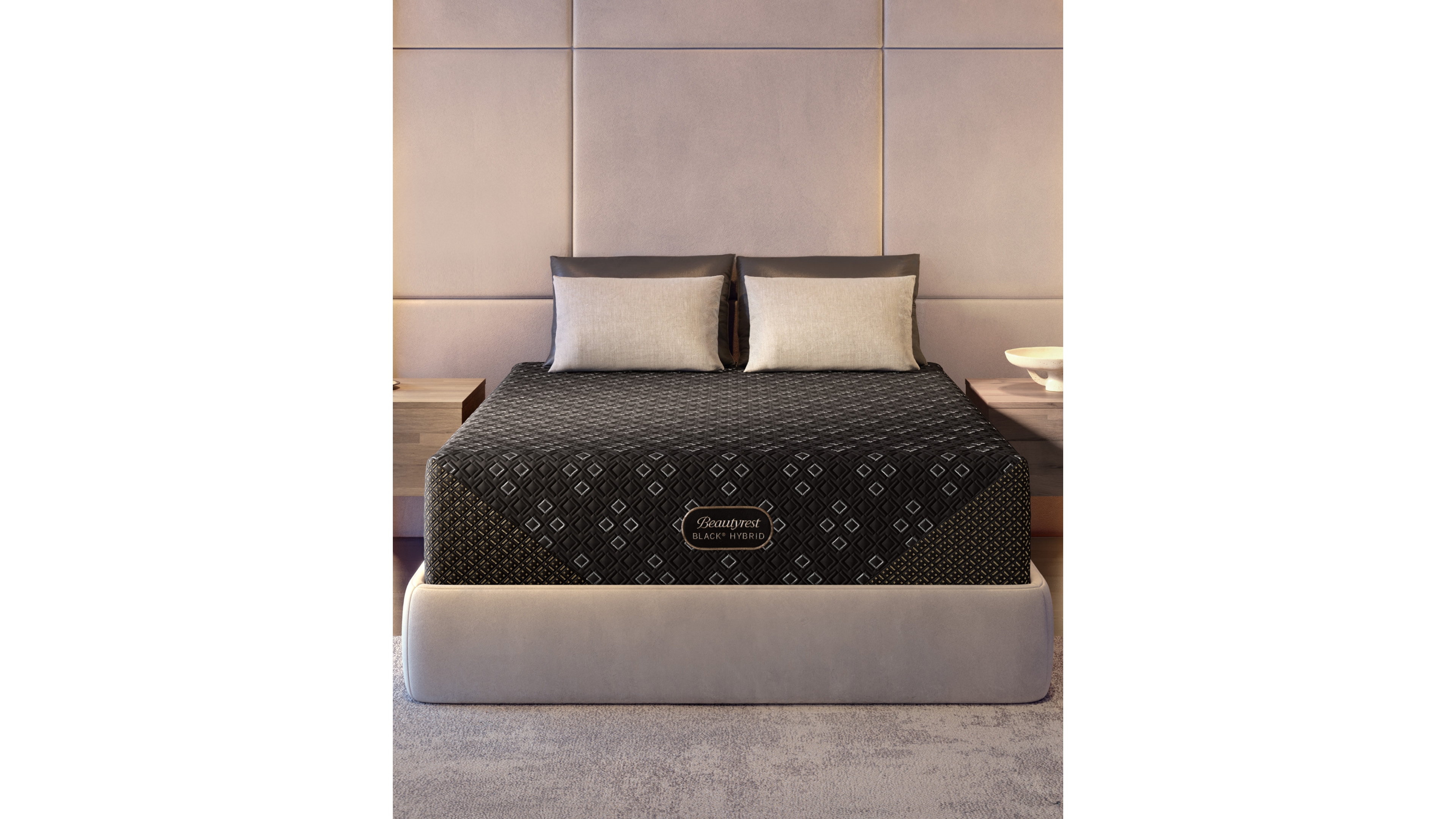 Beautyrest Hybrid Series Three Xcs 14.5" Plush Smooth Top Mattress, Split Head Queen