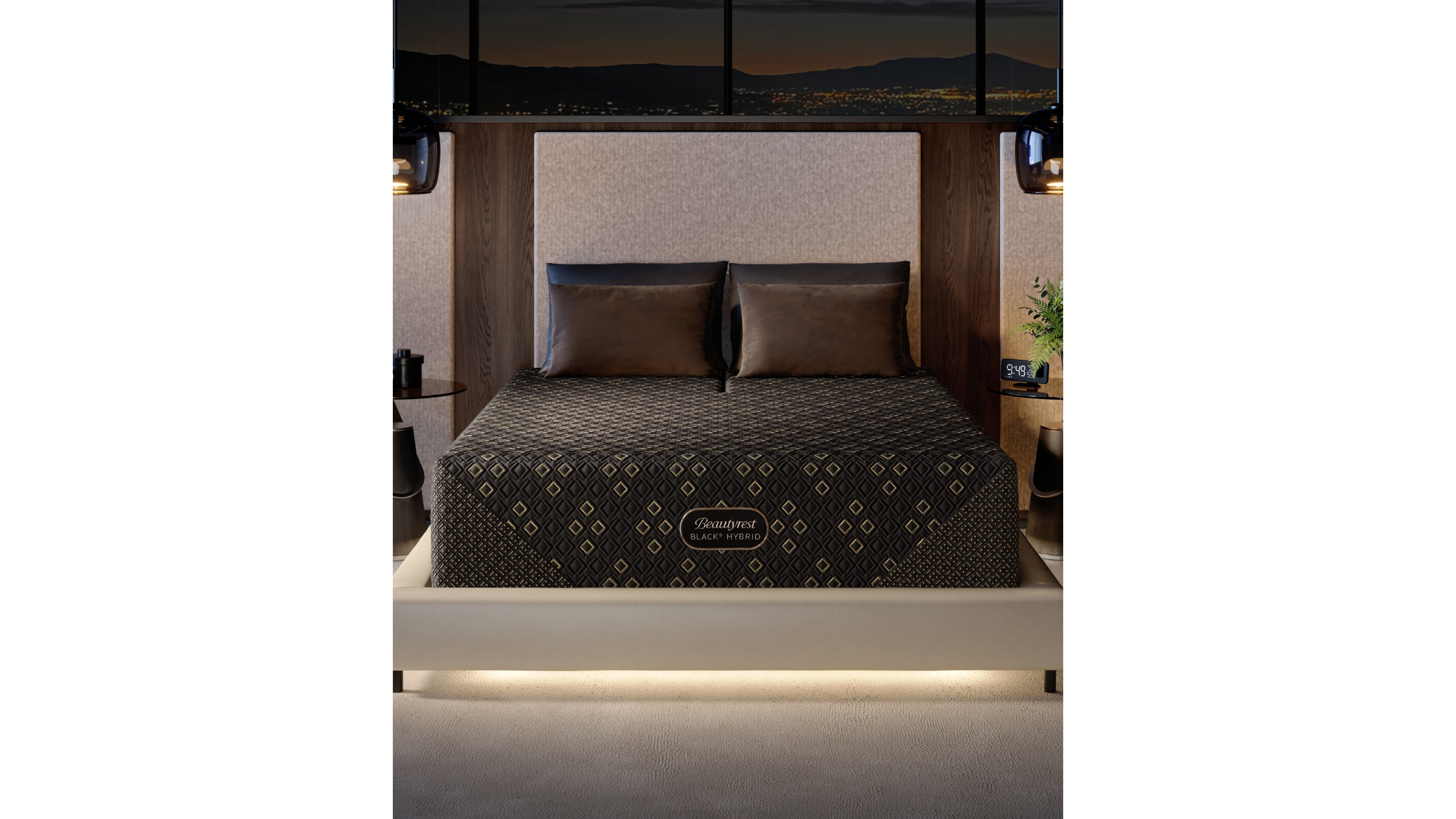 Beautyrest Hybrid Series Four Xcs 15" Medium Smooth Top Mattress, Split Head King