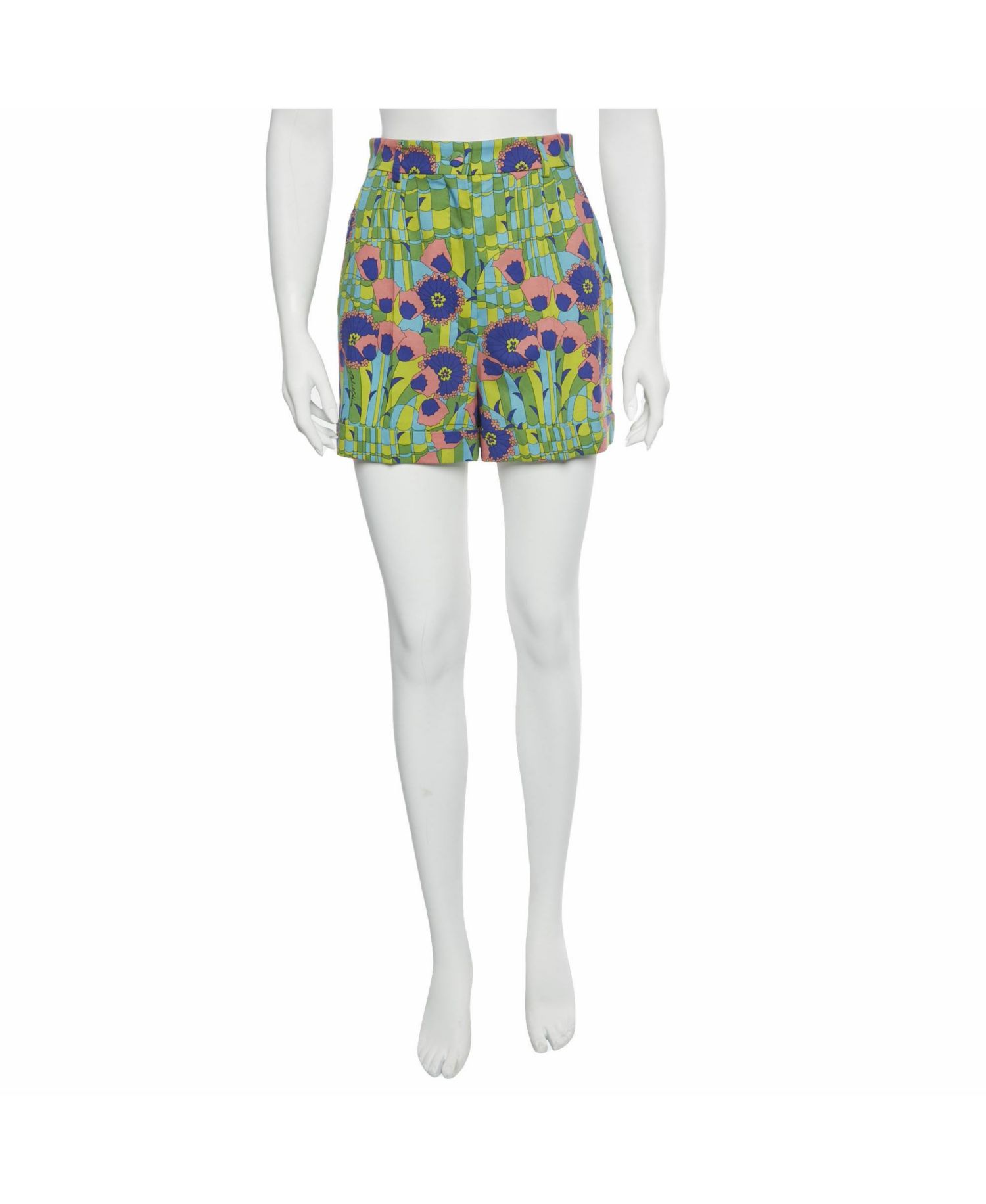 Women's Floral Print Poplin Shorts