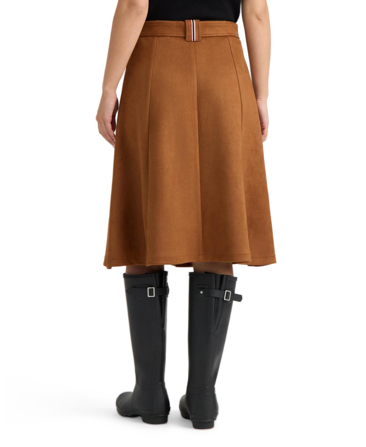 Women's Pull-On Midi A-Line Skirt