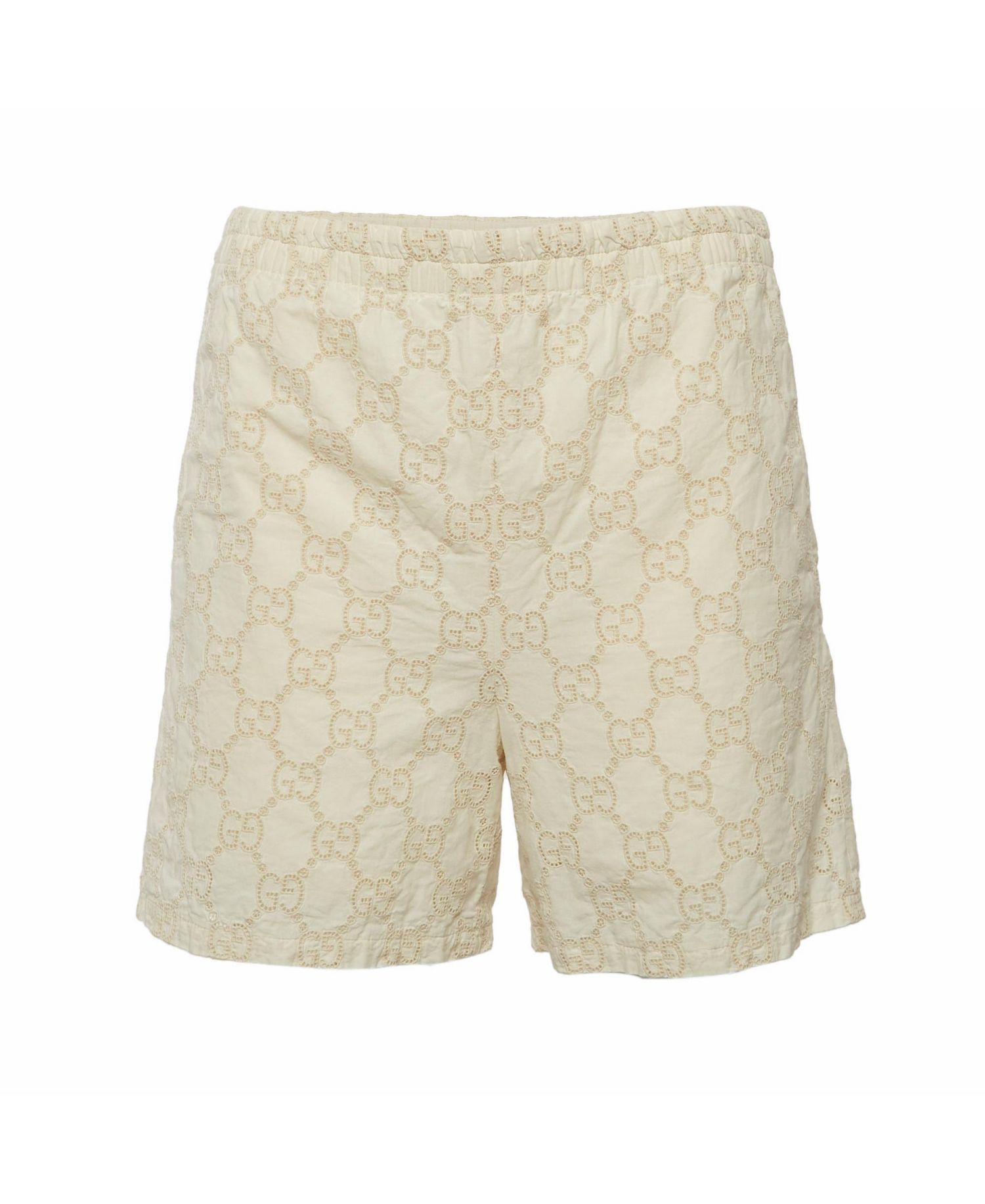 Women's Monogram Pattern Cotton Shorts