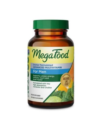 Advanced Multivitamin for Men with Choline, Methyl B12, Methylfolate, Vitamin C and D3 and Zinc, 120 Ct