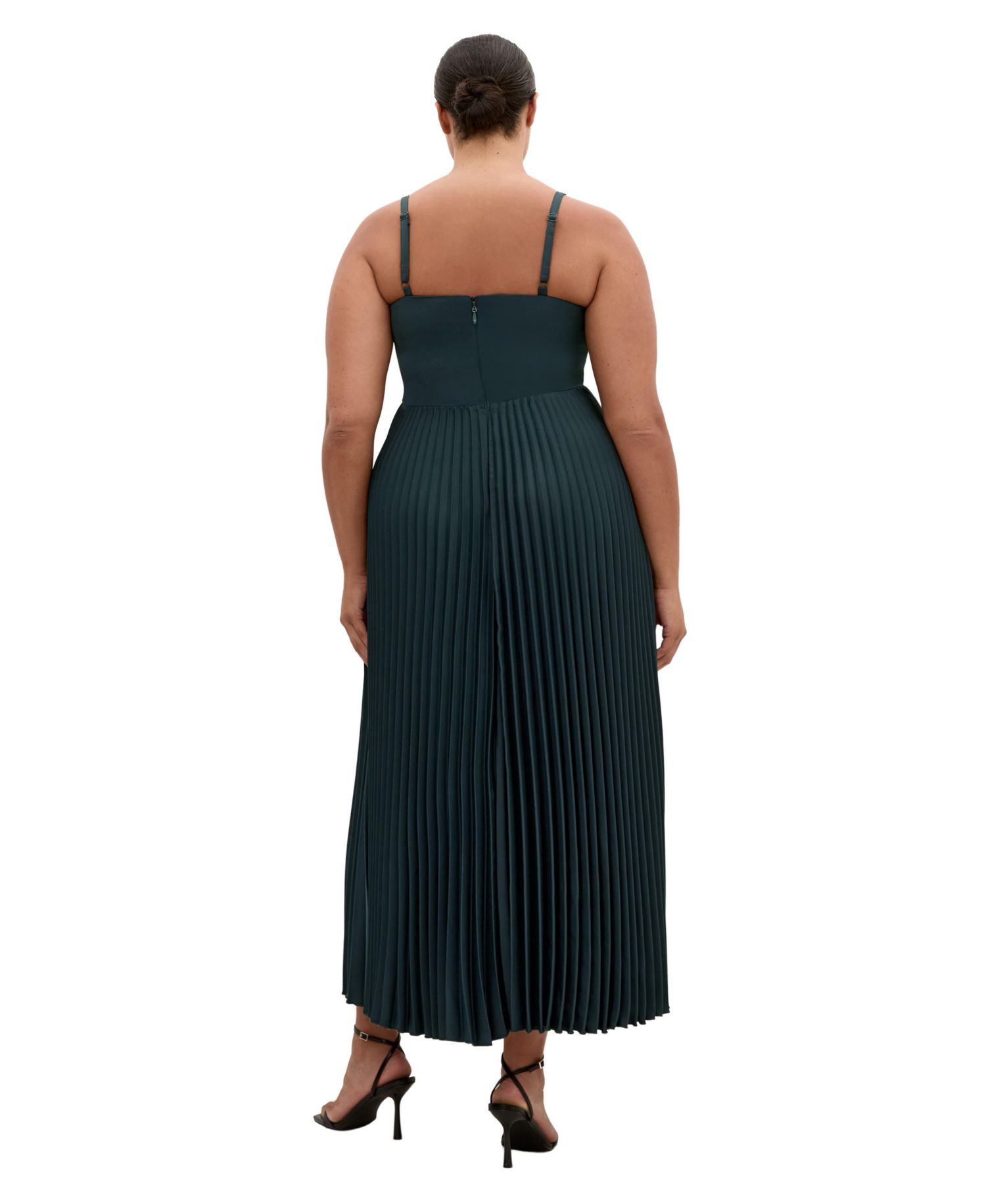 Plus Size Ariana Pleated Maxi Dress