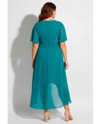 avenue cocktail dresses Women's Green Semi-Formal & Party Preppy Summer Dresses | shirts:Everyday Shirt The Park Avenue in Color:Purple Foil Midi dress