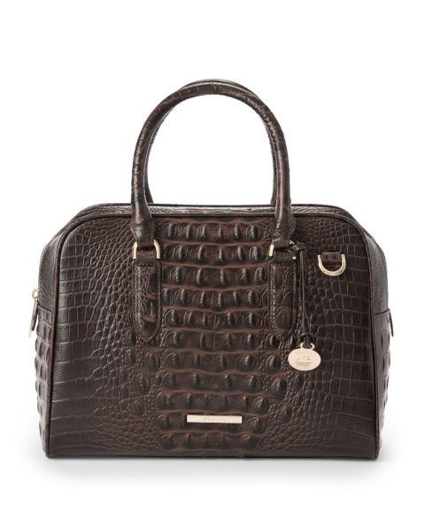 Женская сумка Brahmin Marissa Alden Road Small Satchel, цвет: Шоколадный