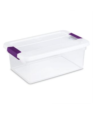 15 Qt. Plastic Stackable Storage Container with Lid (24 Pack)