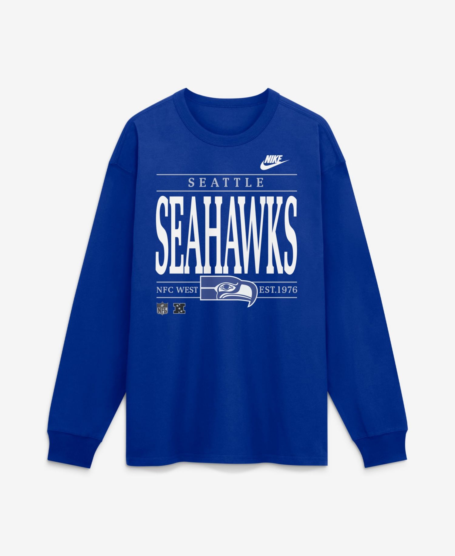 Men's Seattle Seahawks Red Zone Max90 Long-Sleeve Relaxed-Fit T-Shirt