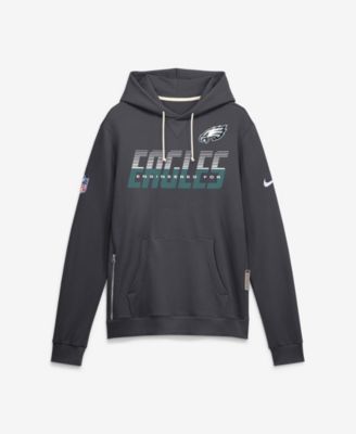 Men's Philadelphia Eagles Sideline Standard Issue Top Prospect Dri-FIT Heavyweight Long-Sleeve Pullover Hoodie