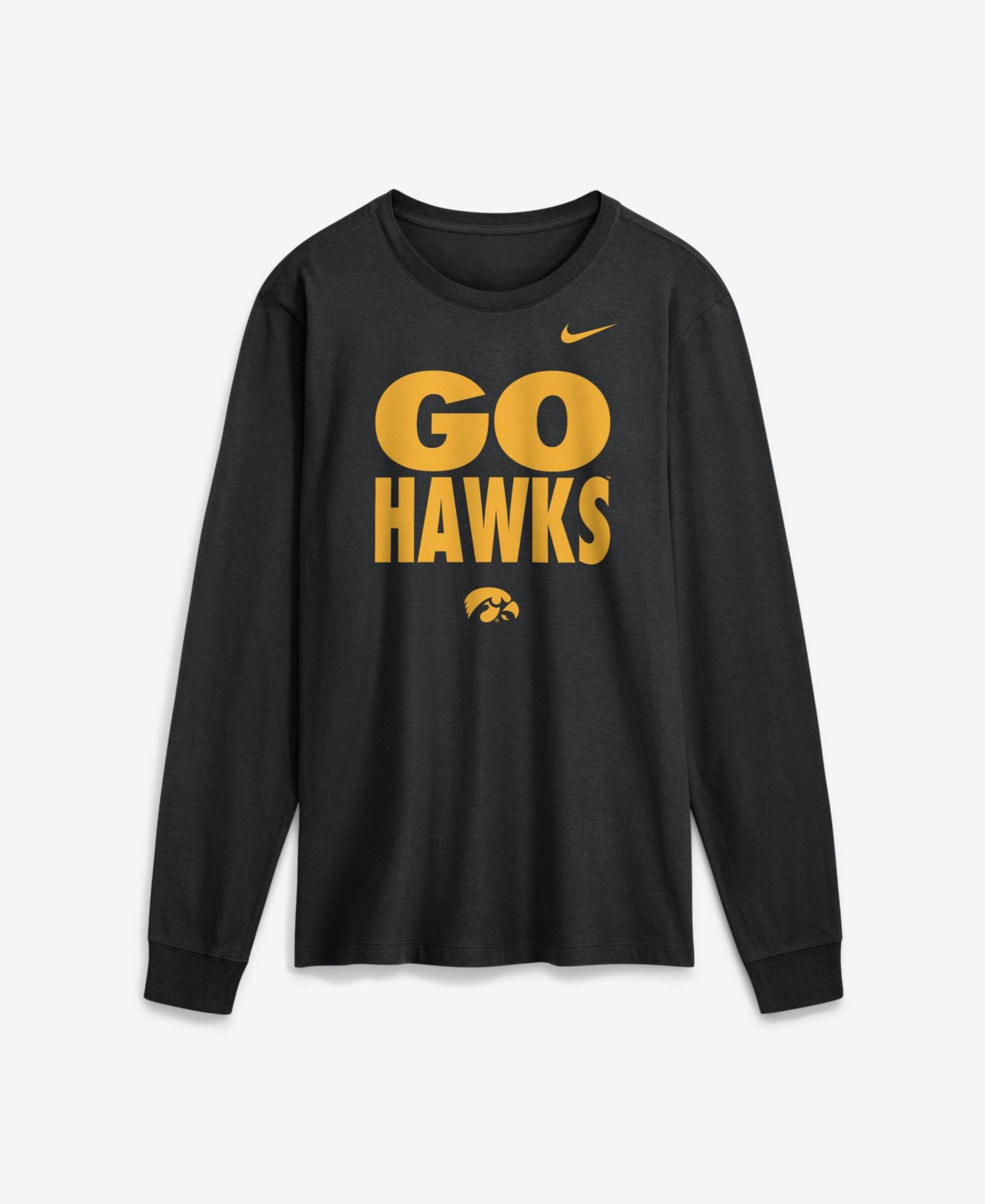 Men's Iowa Hawkeyes Iowa Sideline Slogan Dri-FIT Long-Sleeve T-Shirt