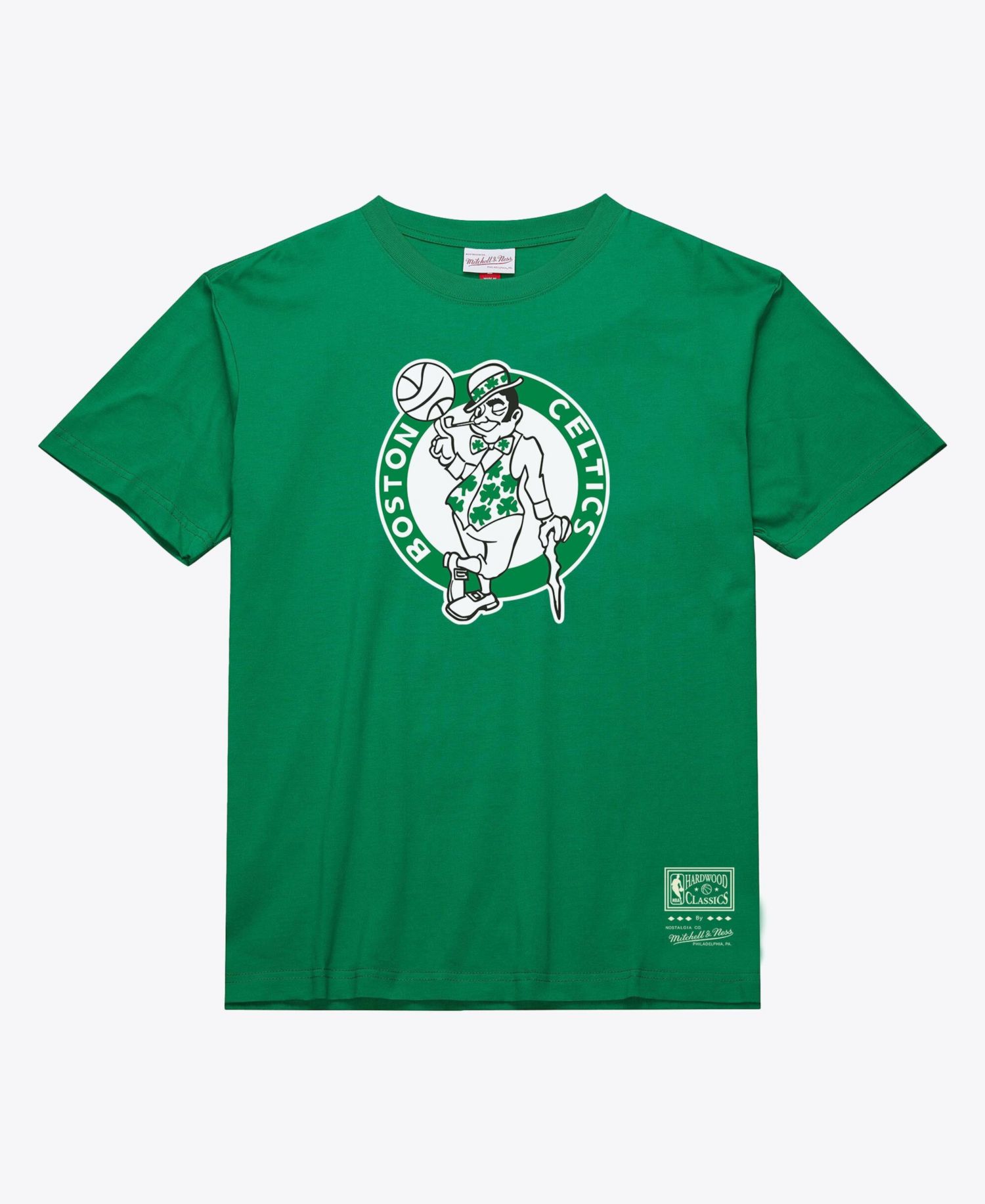 Men's and Women's Boston Celtics Hardwood Classics Screen Print T-Shirt