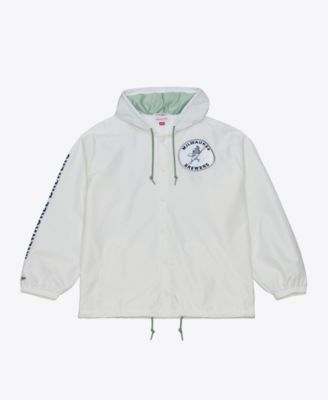Men's Milwaukee Brewers Yacht Rock Hooded Full-Snap Windbreaker Jacket