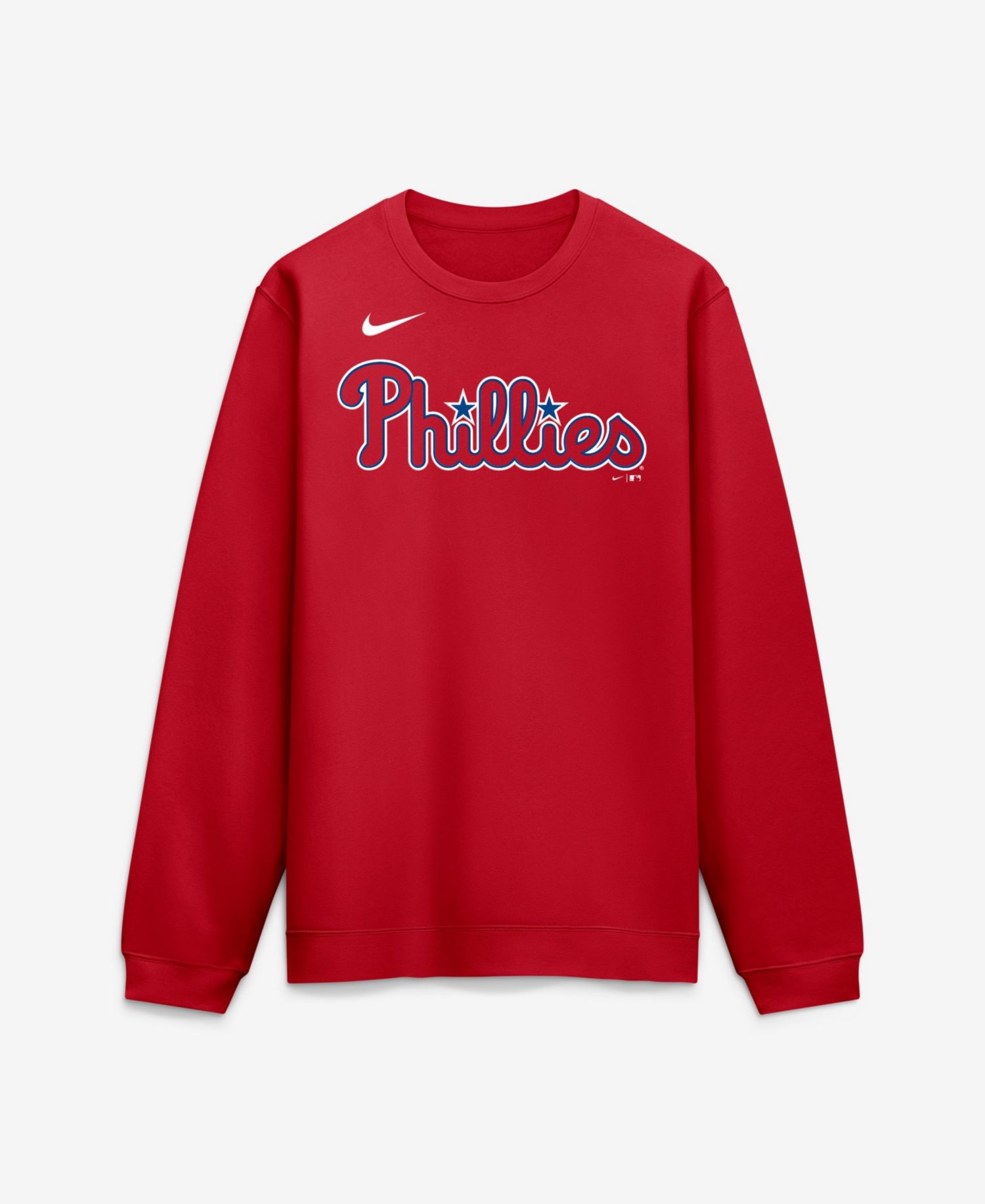 Men's Philadelphia Phillies Wordmark Brushed-Back Fleece Sweatshirt