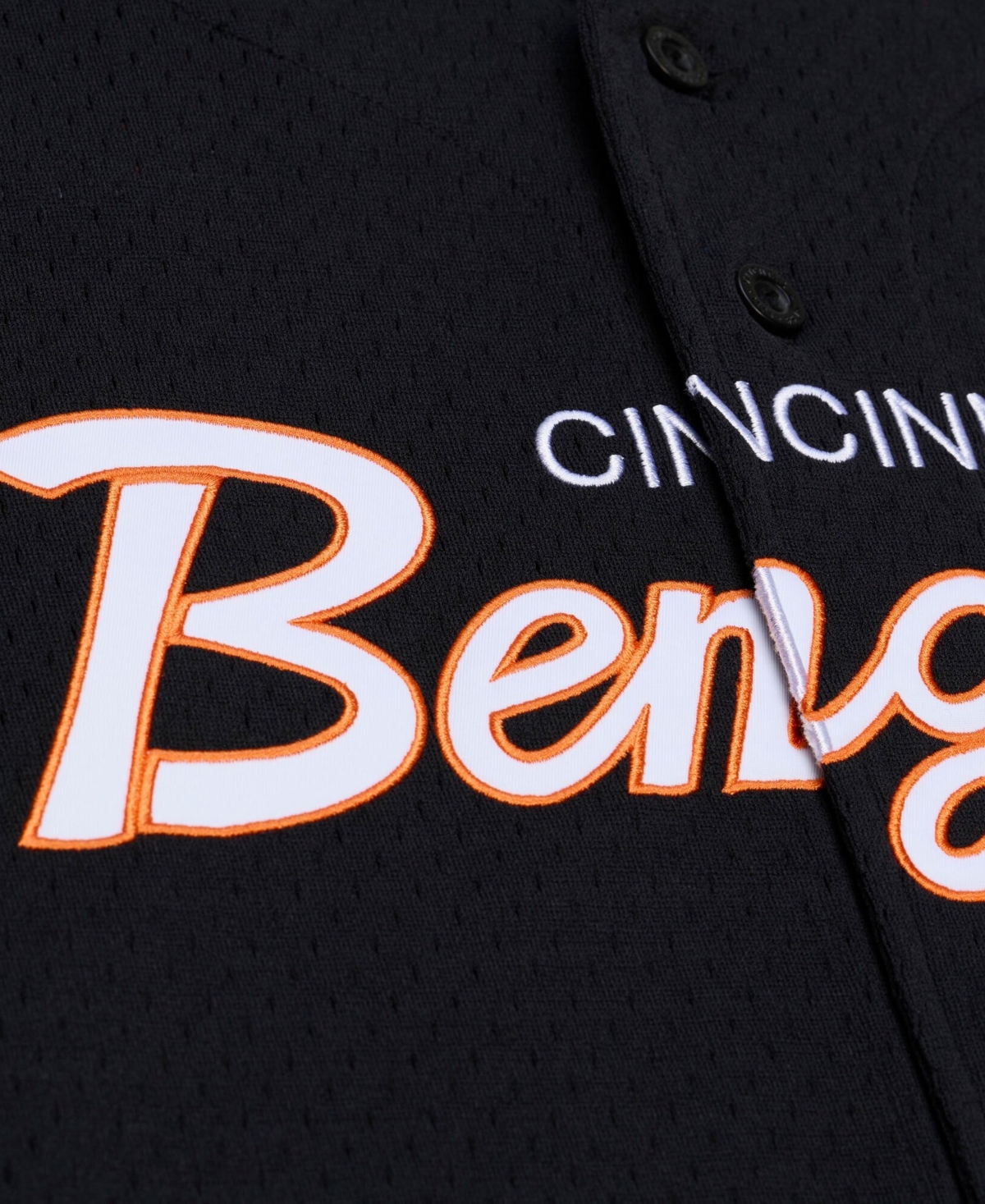 Mitchell & Ness Men's Cincinnati Bengals Head Coach Mesh Full-Button Jersey