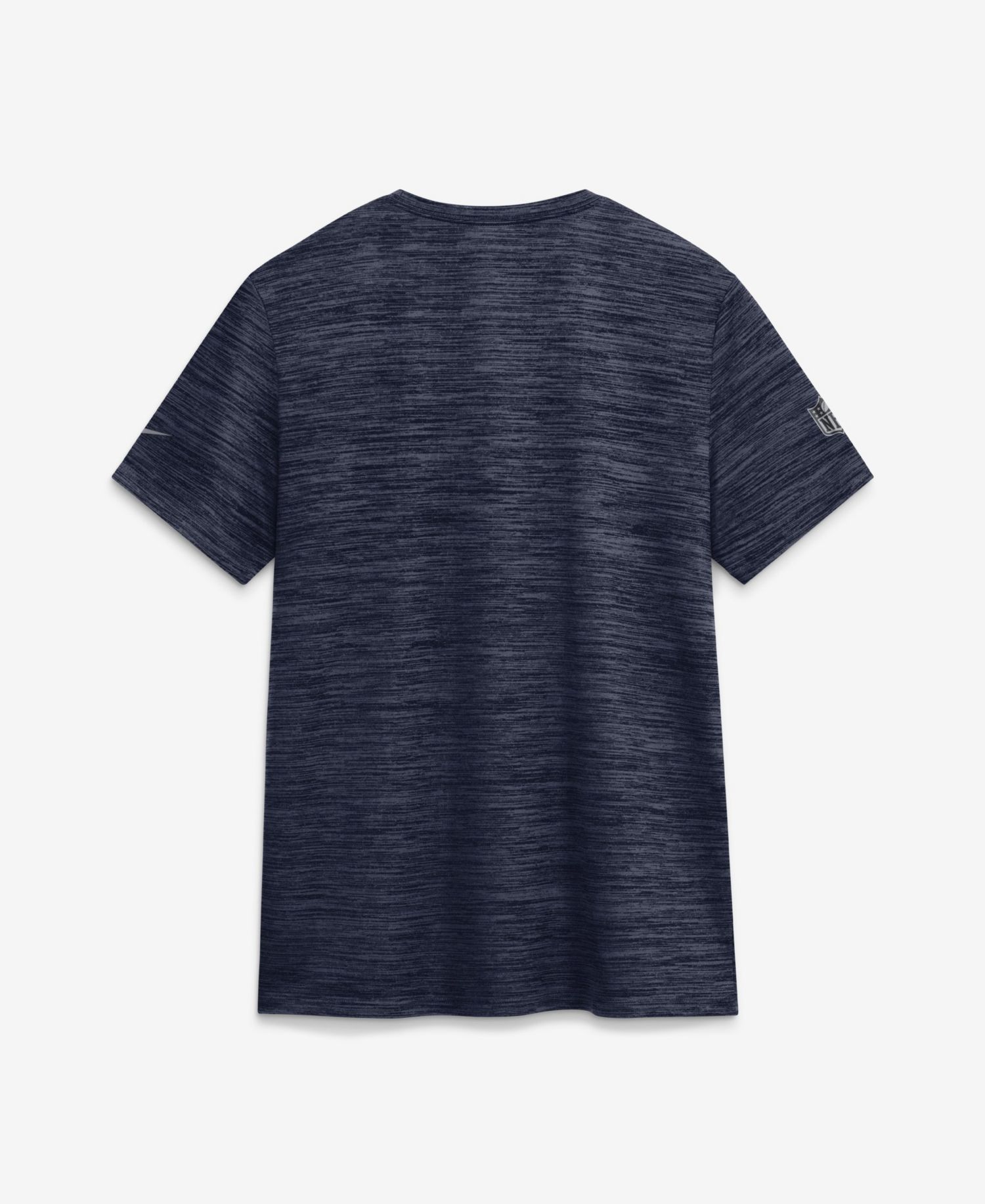 Women's New England Patriots Sideline Velocity Cross-Dyed Crewneck T-Shirt
