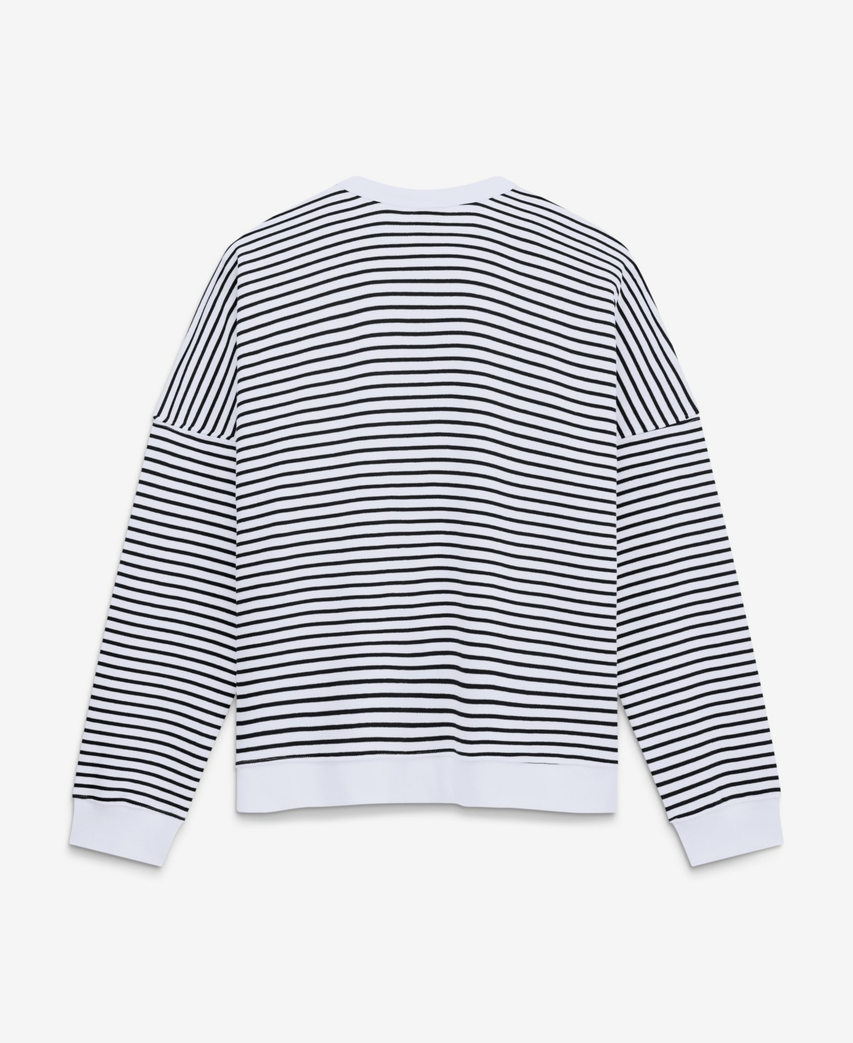 Fanatics Women's Cincinnati Bengals Striped Oversized French-Terry Sweatshirt
