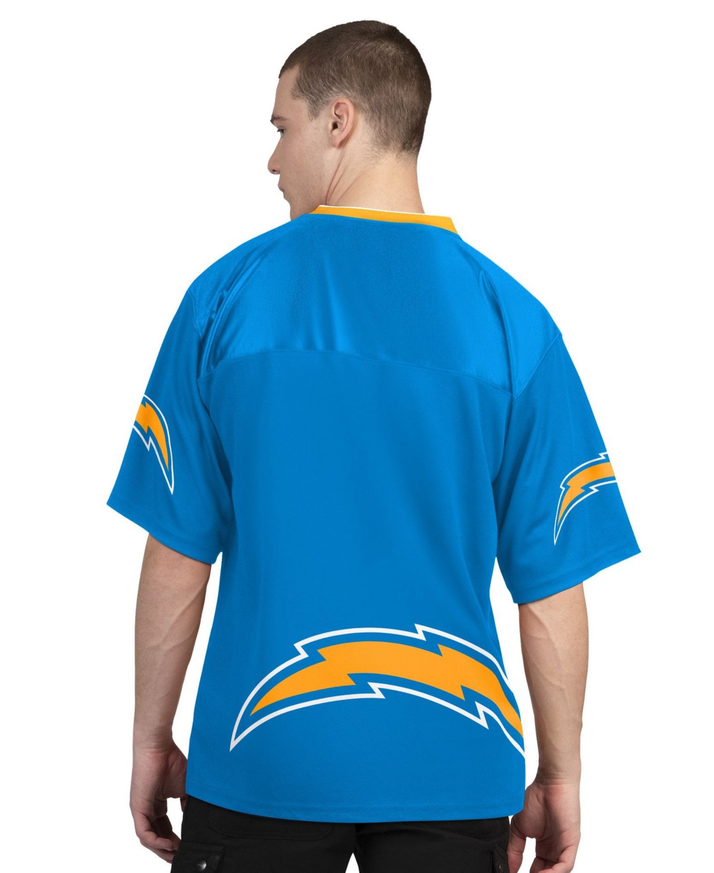 Мужские комплекты Starter Los Angeles Chargers Graphic Short-Sleeve and Long-Sleeve T-Shirt, 2-Piece Set — фото 4