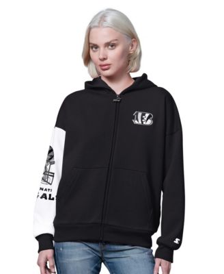 Women's Cincinnati Bengals 4th Down Full-Zip Fleece-Lined Hoodie