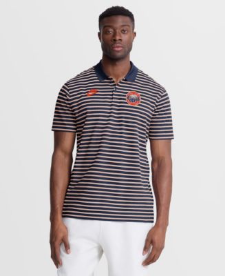 Nike Men's Houston Astros Cooperstown Victory Striped Pique Polo