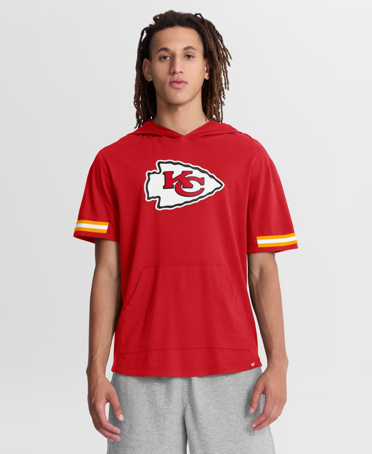 Fanatics Men's Kansas City Chiefs Optimal Play Classic-Fit Short-Sleeve Hoodie
