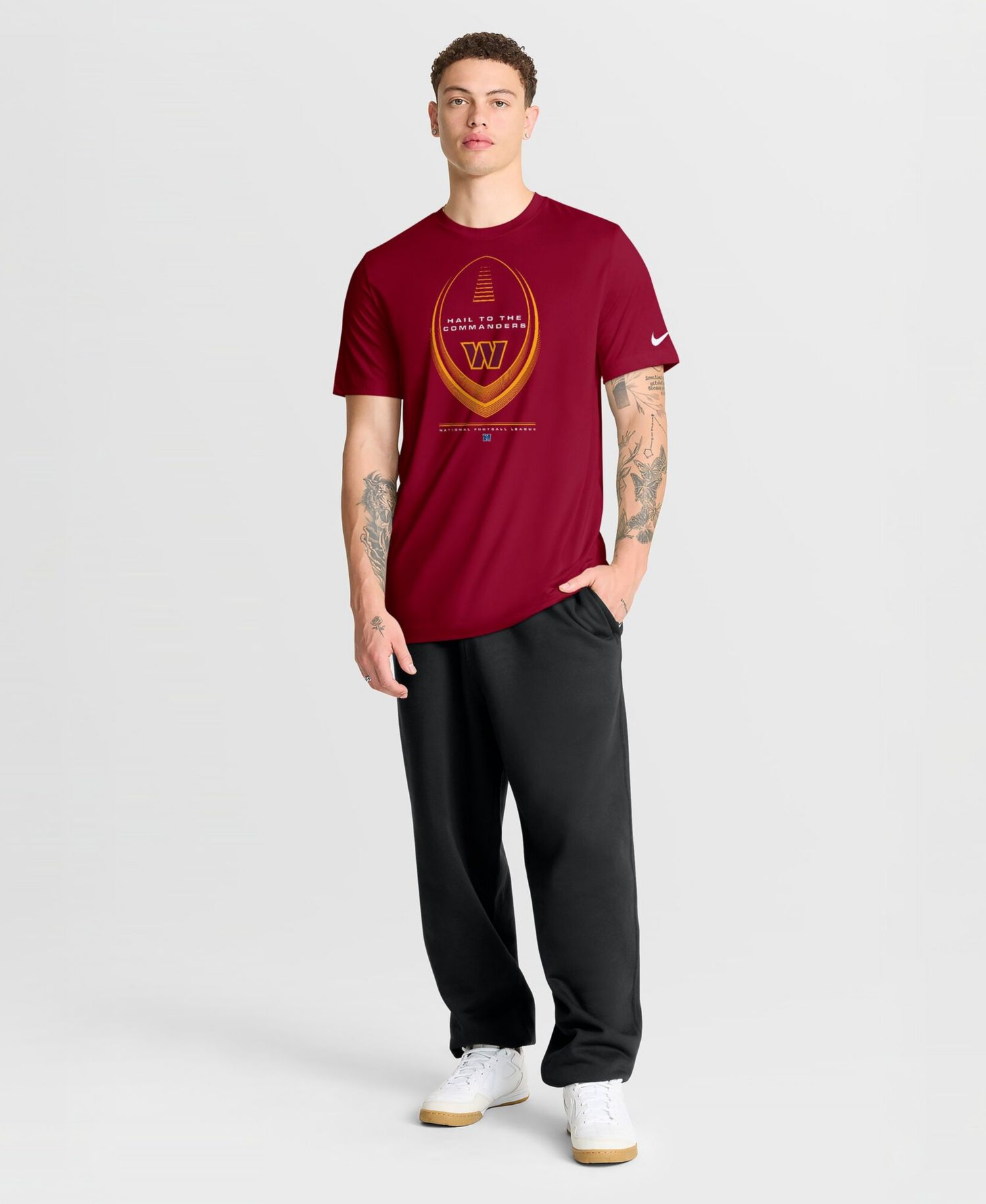 Men's Big & Tall Washington Commanders Legend Icon Crewneck T-Shirt