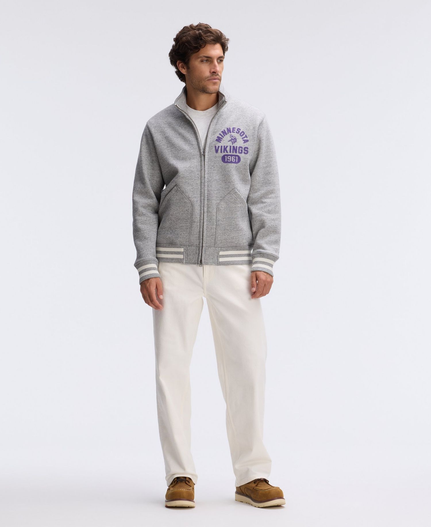 Men's Minnesota Vikings IconicFleece Full-Zip Jacket