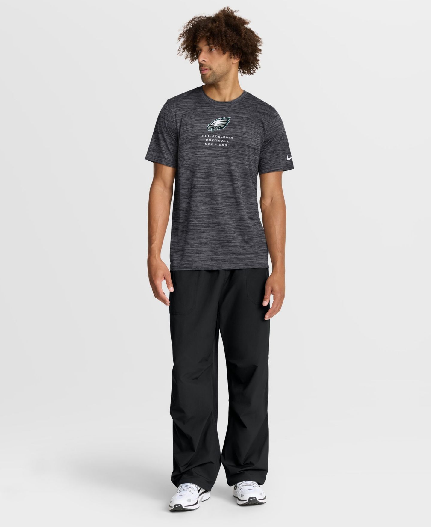 Мужская футболка Nike Philadelphia Eagles Velocity Jersey Cross-Dyed — фото 3