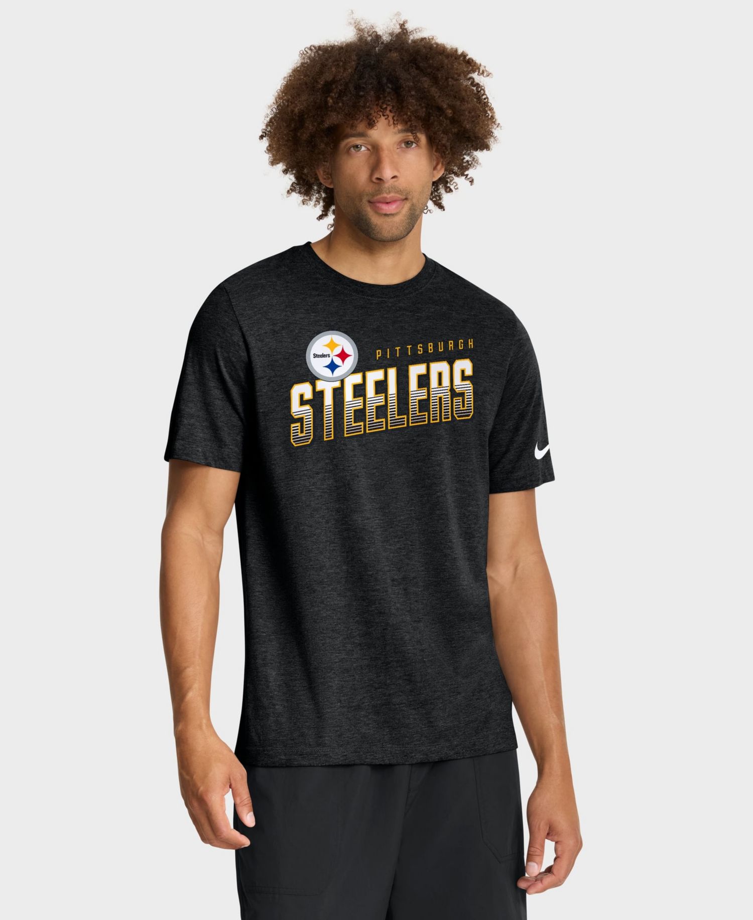 Men's Pittsburgh Steelers Believe The Game Tri-Blend Screen-Print T-Shirt
