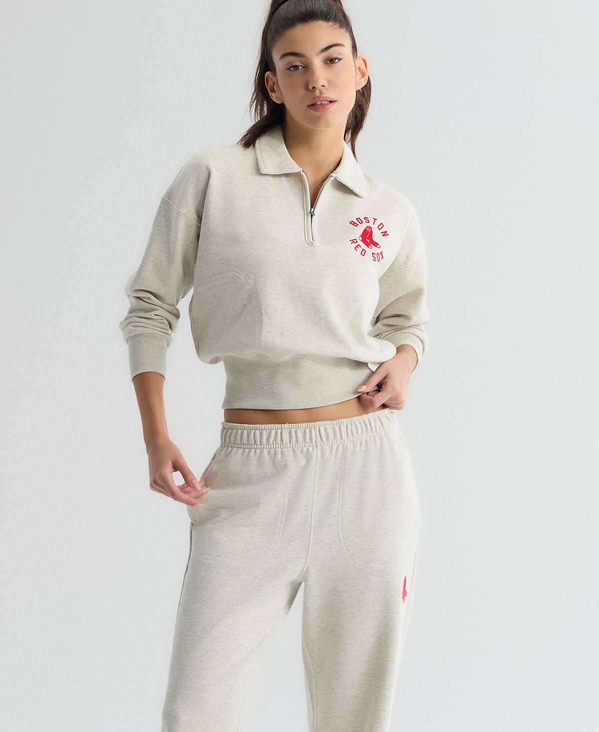 Fanatics Women's Boston Red Sox High-Rise Terry Track Pants