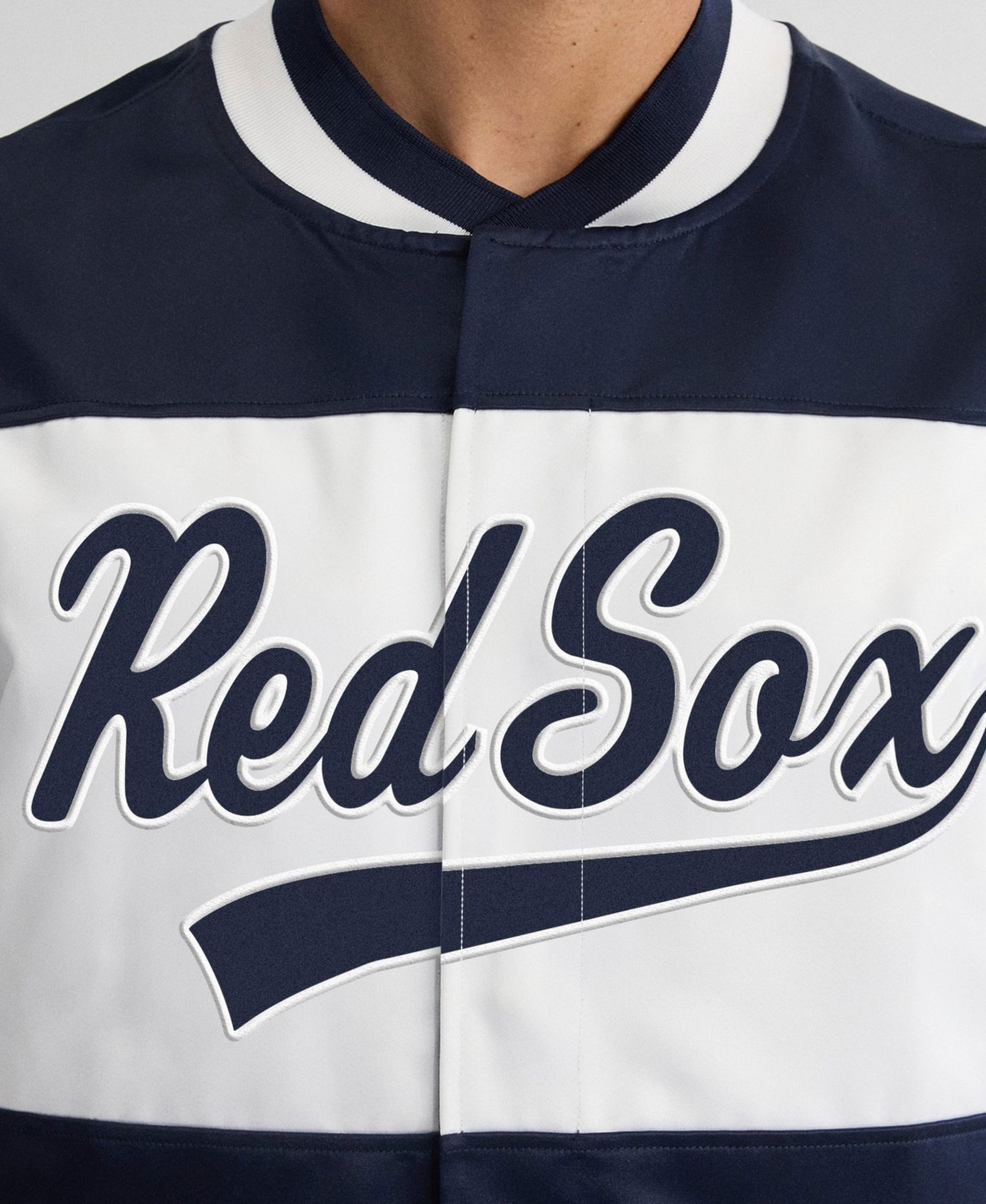 Men's Iconic Boston Red Sox Full-Snap Satin Jacket