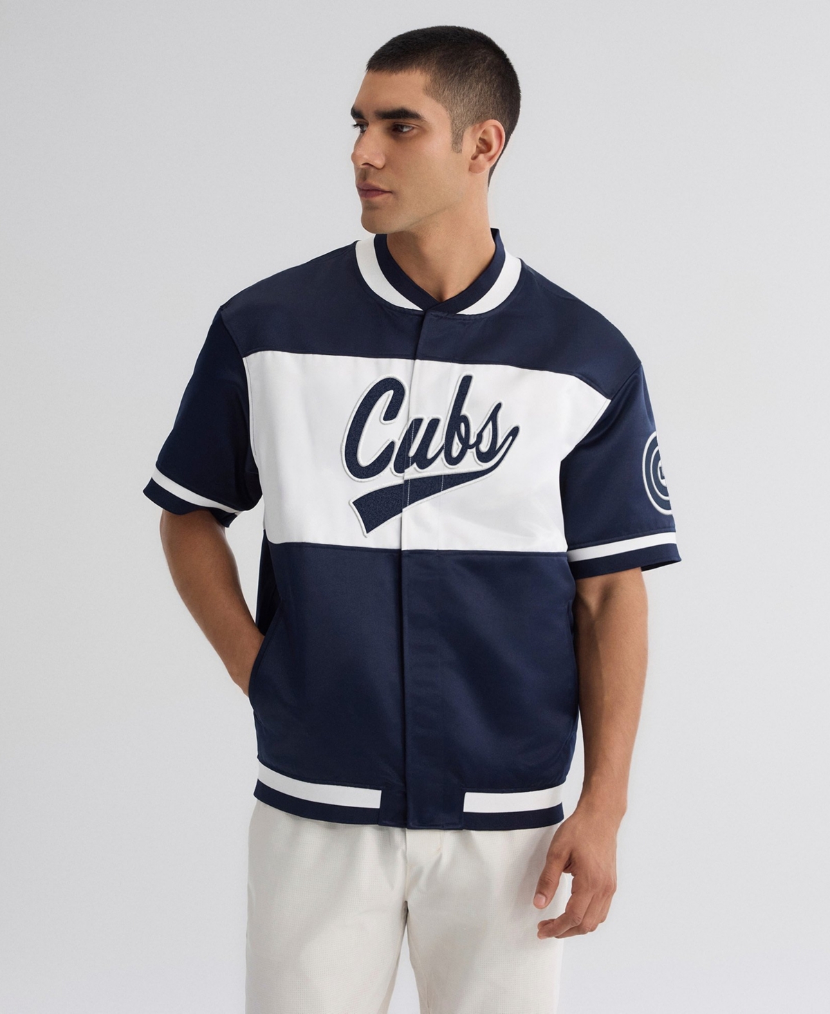 Fanatics Men's Chicago Cubs Iconic Full-Snap Satin Jacket