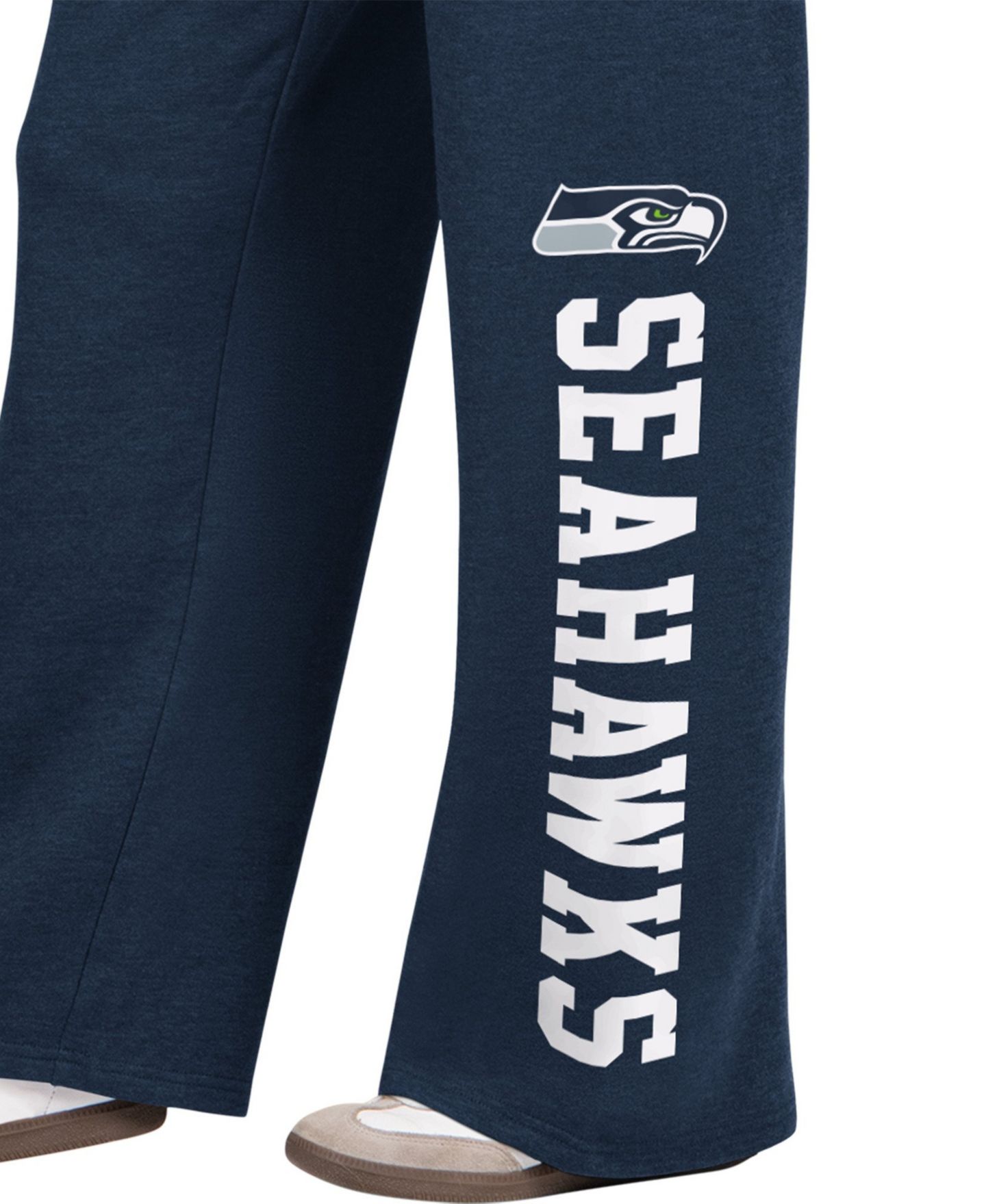 Женские брюки Starter Seattle Seahawks Field Wide-Leg Cotton-Blend Sweatpants — фото 3