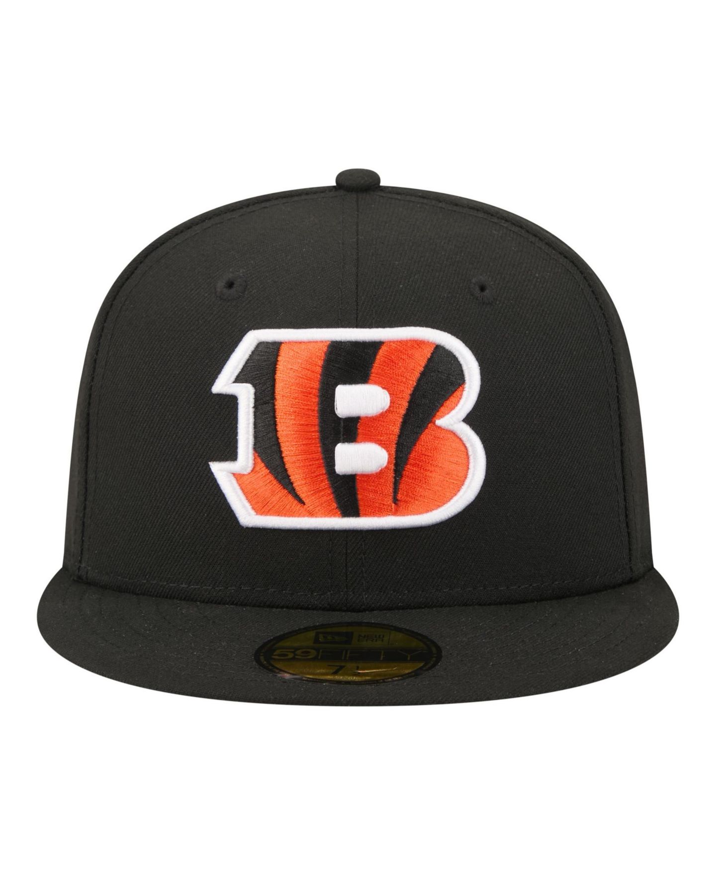 Мужская кепка New Era Black Cincinnati Bengals 59FIFTY Fitted Hat — фото 2