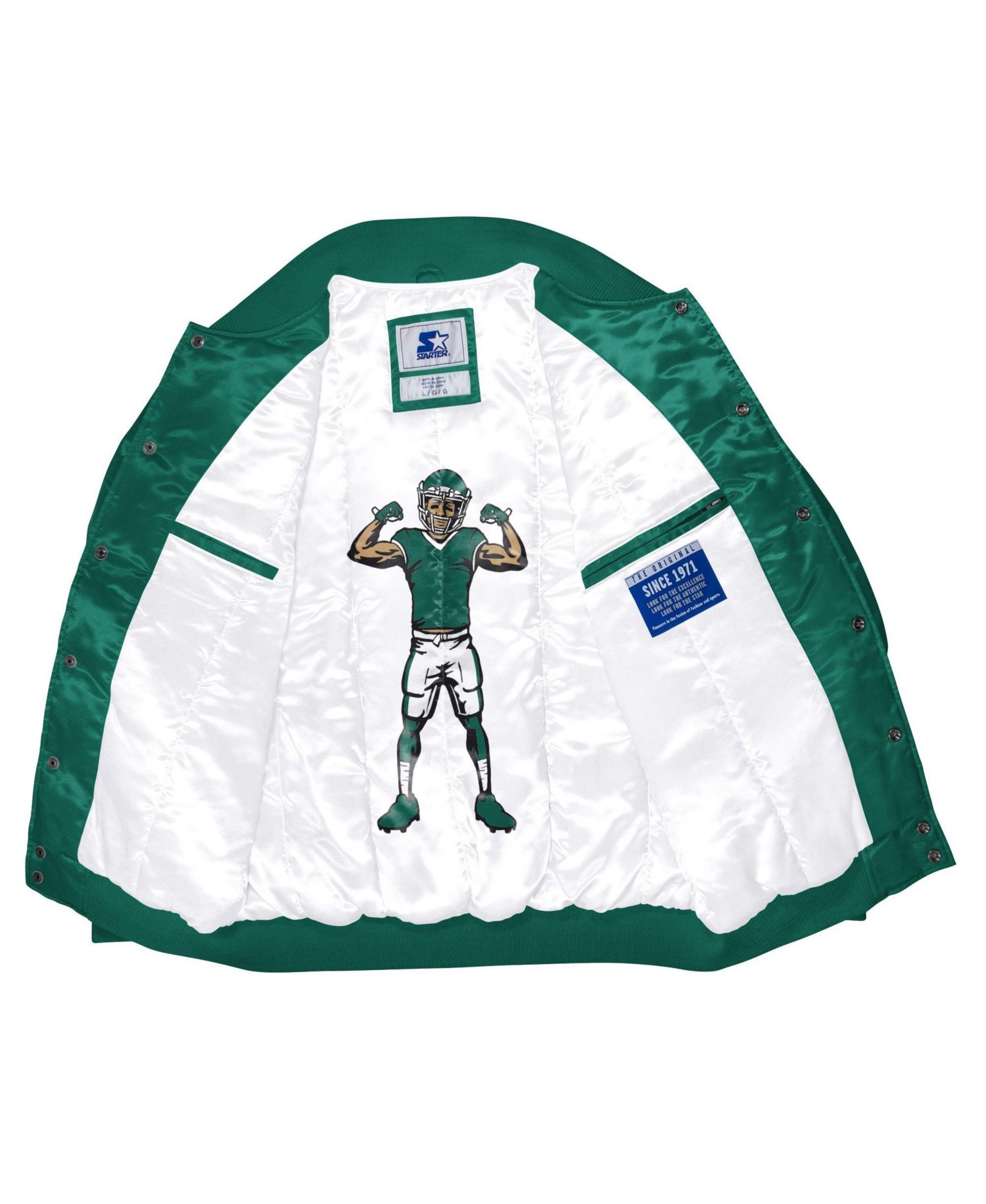 Men's New York Jets Varsity Full-snap Satin-Lined Jacket