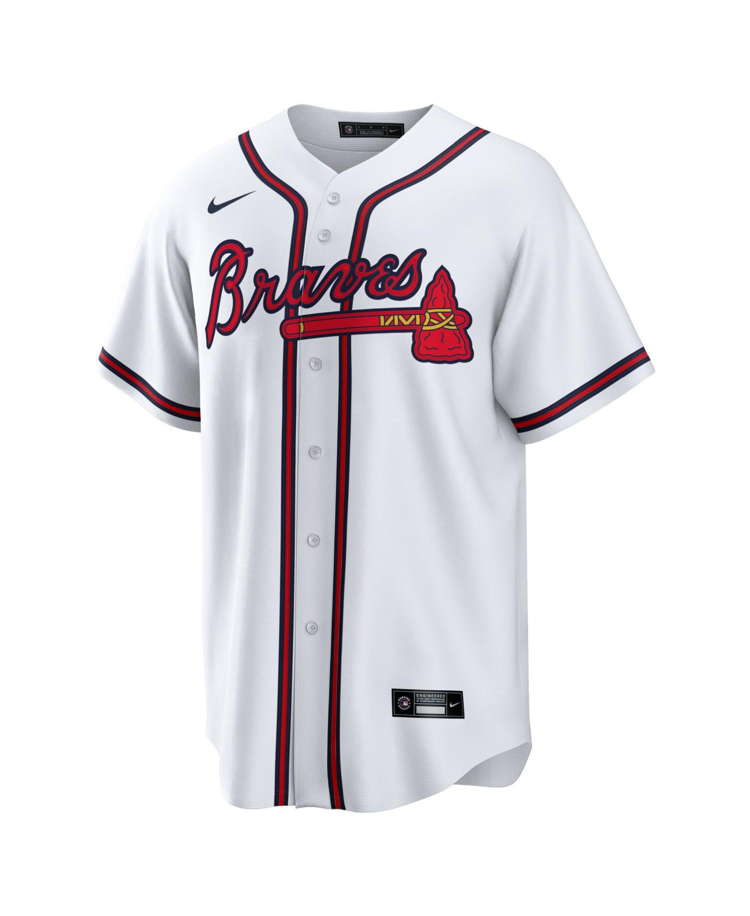 Men's Atlanta Braves Reynaldo Lopez Relaxed-Fit Home Replica Jersey