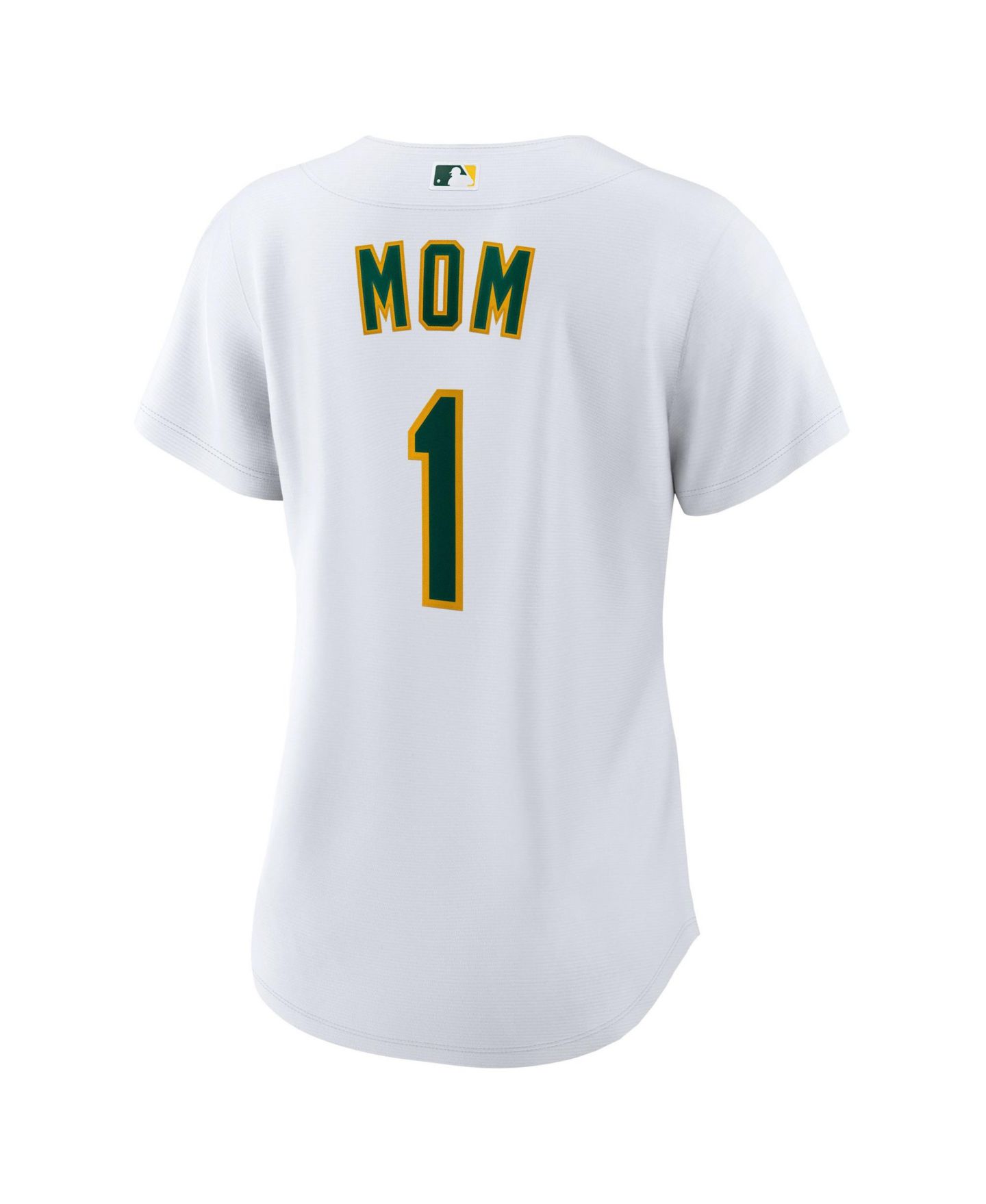 Женское джерси Nike Women's Oakland Athletics 1 Mom Home Replica Short-Sleeve Jersey — фото 3