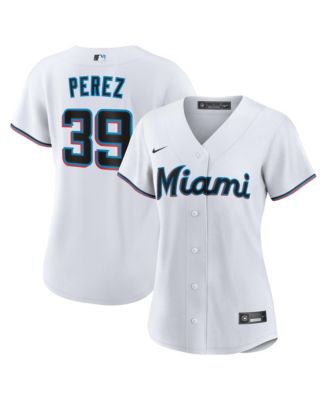 Women's Eury Perez Miami Marlins Replica Short-Sleeve Jersey