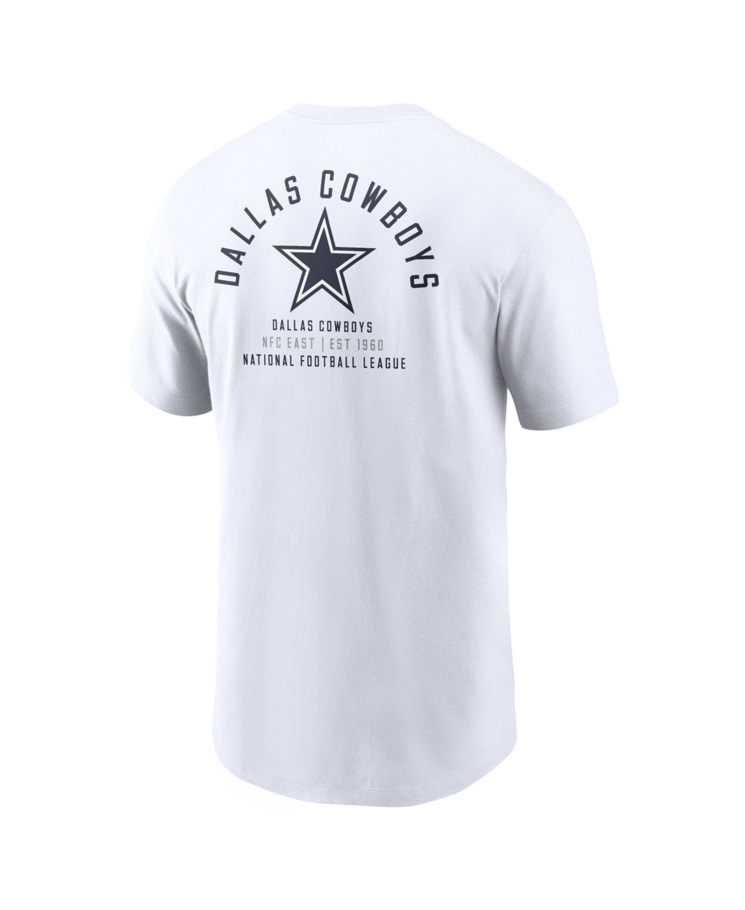 Men's Dallas Cowboys Split Logo Screen Print T-Shirt