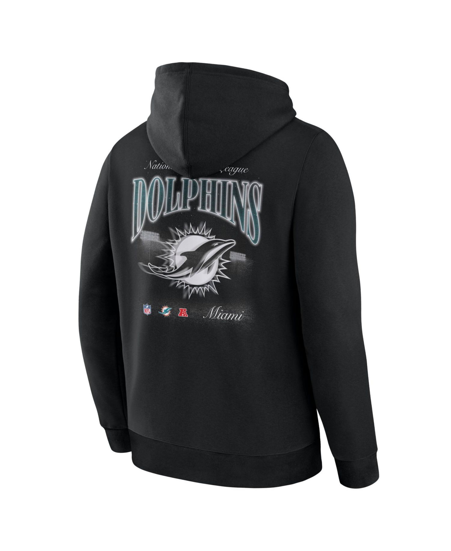 Men's Miami Dolphins Back Logo Fleece Hoodie