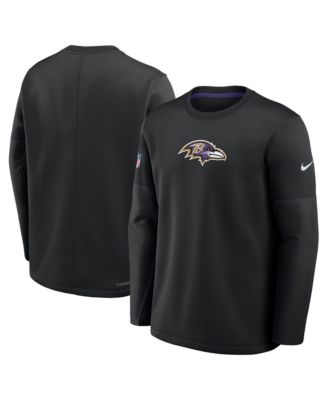 Men's Baltimore Ravens Sideline Coaches Graphic Screen-Printed Tackle-Twill Sweatshirt